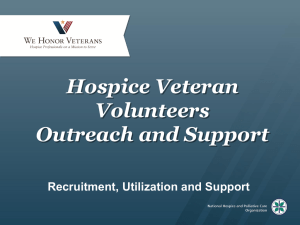 Hospice Veteran Volunteer Outreach and Support