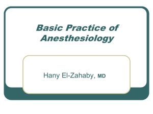 Basic Practice of Anesthesiology final