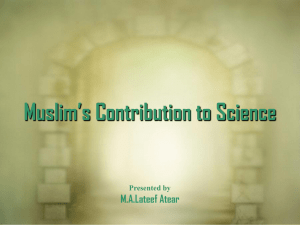 Muslim Scientists with Background