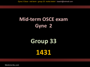 Gyne 2 Osce - mid term - group 33 mohd.shehri