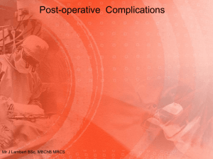 Post-operative Complications