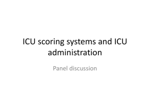 ICU scoring systems
