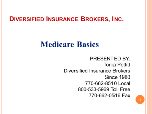 Medicare Basics - Diversified Insurance Brokers