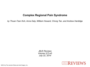 Complex Regional Pain Syndrome by Thuan