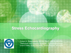 Stress Echocardiography - Gvsu - Grand Valley State University
