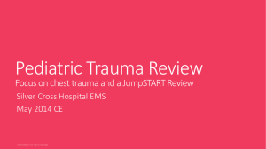 Pediatric Trauma - Silver Cross Emergency Medical Services System