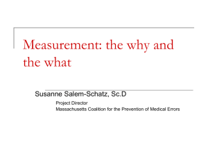 Why Measurement Matters and How We Will Help.