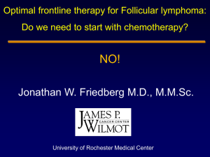 Improving monoclonal antibody therapy for follicular NHL