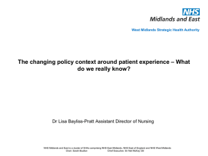 NHS Midlands and East PowerPoint