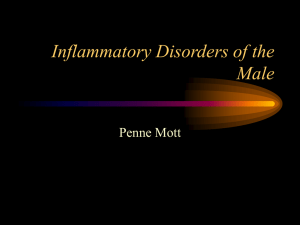 Inflammatory Disorders of the Male