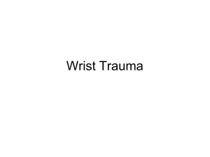 Wrist/Hand Trauma