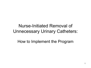 Nursing Intervention to Remove Non-necessary