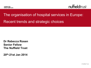 Rebecca Rosen: Trends in the organisation of