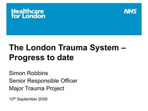 London trauma system progress