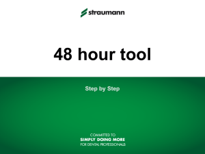 48 Hour Tool Procedure