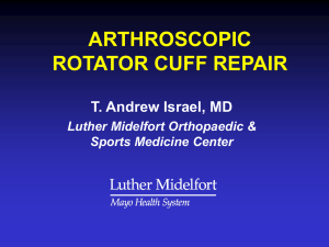 Arthroscopic Shoulder Repair