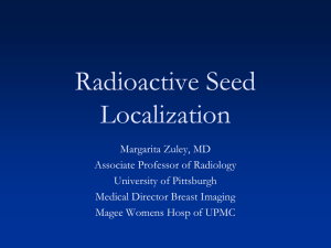 Radioactive seed localization