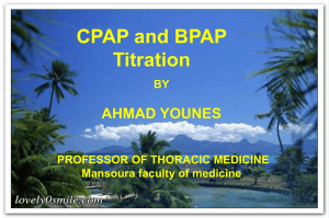 CPAP and BPAP Titration