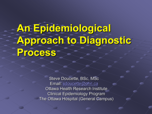 An Epidemiological Approach to Diagnostic Process