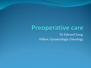 Preoperative care
