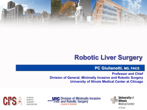 Robotic Liver Surgery - Phoenix Surgical Society