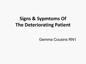 Bai 3_Signs and Sypmtoms Of The Deteriorating Patient_Gemma