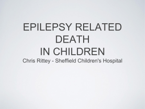 EPILEPSY RELATED DEATH IN CHILDREN