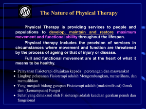 Pengantar Fisioterapi Pertemuan 3