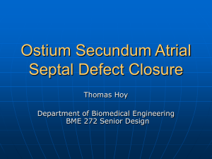 Ostium Secundum Atrial Septal Defect Closure