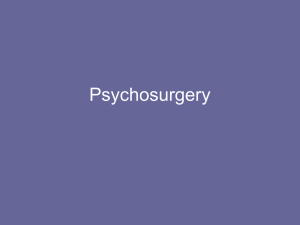 Lesson 4 Psychosurgery