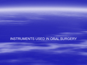instuments used in oral surgery