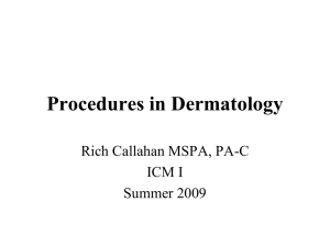 Procedures in Dermatology