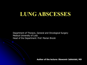 lung abscesses