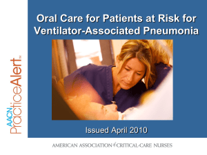 Oral Care Presentation - American Association of Critical