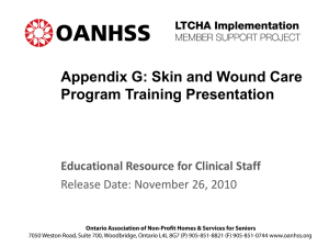 Appendix G -Skin and Wound Care Training Presentation