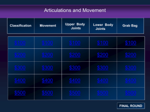 Ch. 7 Jeopardy (articulations and movement)