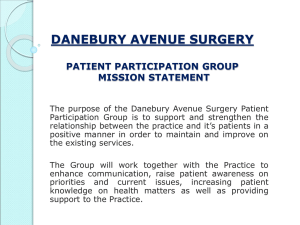 Mission Statement - Danebury Avenue Surgery