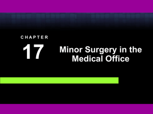 Chapter 17 Minor Surgery in the Medical Office