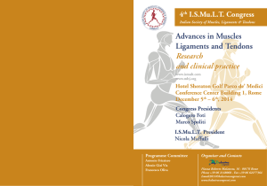 Advances in Muscles Ligaments and Tendons Research and clinical