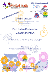 First Italian Conference on PANDAS/PANS: symptoms, diagnosis
