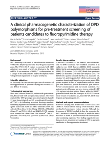 A clinical pharmacogenetic characterization of DPD