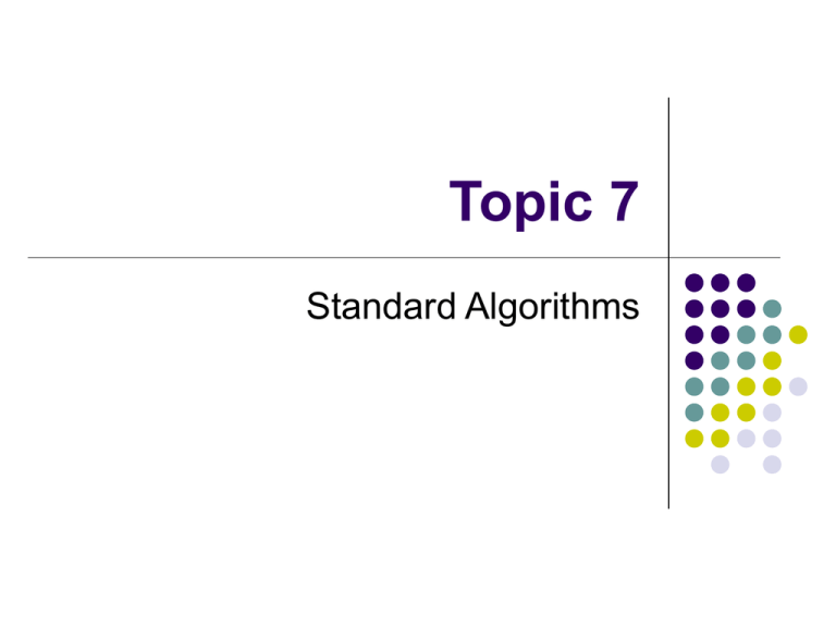 Topic 7 Shawlands Academy