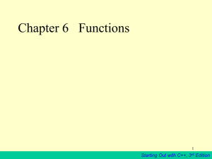 Chapter 6 Functions