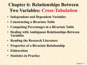 Chapter 6 Cross-tabulations