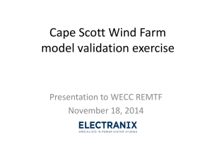 Cape Scott Model Validation Exercise