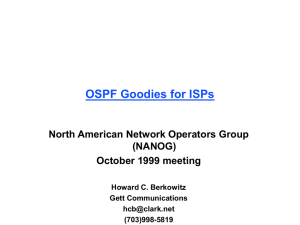 Interesting Things to do with OSPF