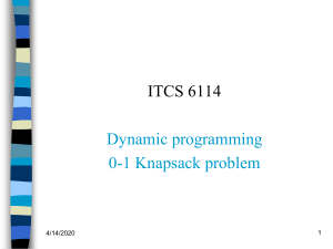 Dynamic Programming II