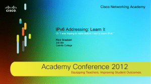 IPv6 Addressing - Cabrillo College