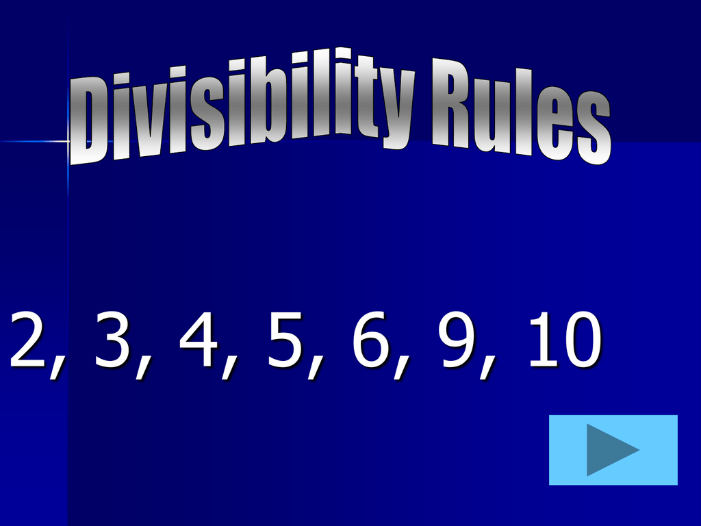 divisibility-rules-ppt