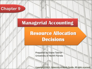 Managerial Accounting Chapter 9